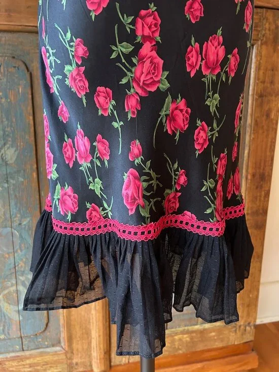 Vintage Betsey Johnson New York Silk Lace Mesh Slip Dress - Picture 13 of 14